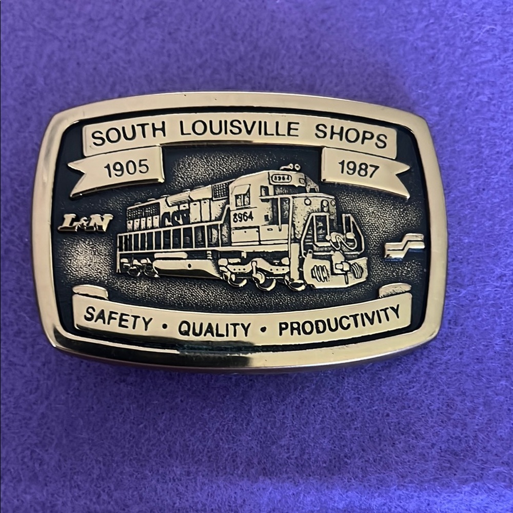 South Louisville Shops Belt Buckle Vintage